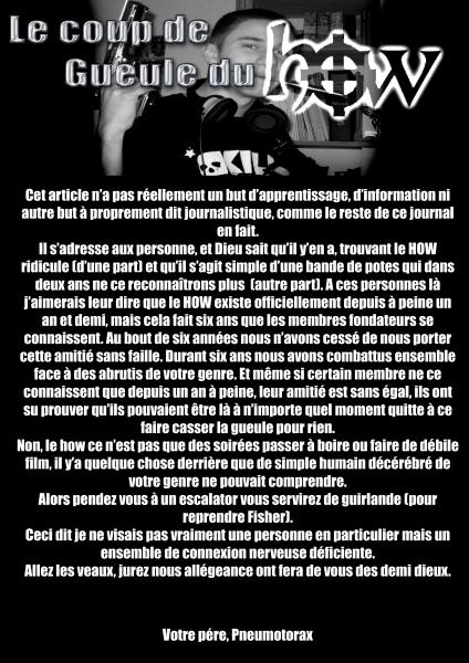 Les coups de Gueule